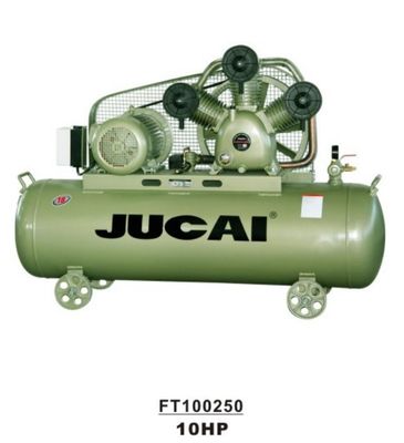 10hp 7.5kw 8 Bar High Pressure Reciprocating Piston Jucai Air Compressor Belt Driven